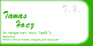 tamas hocz business card